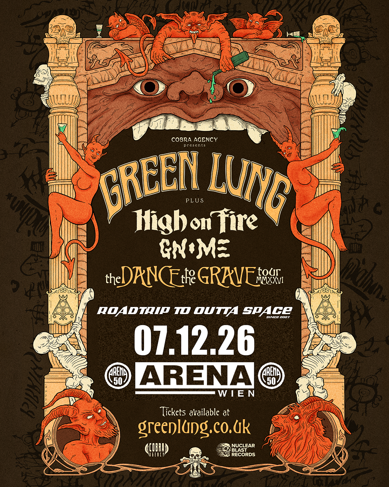 GREEN LUNG (uk) + HIGH ON FIRE (us) + GNOME (bel) – Roadtrip To Outta Space