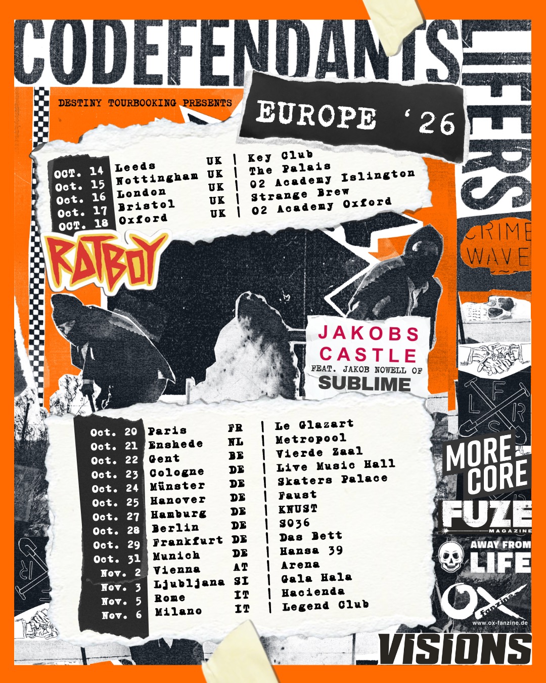 CODEFENDANTS (us) + JAKOBS CASTLE (us)