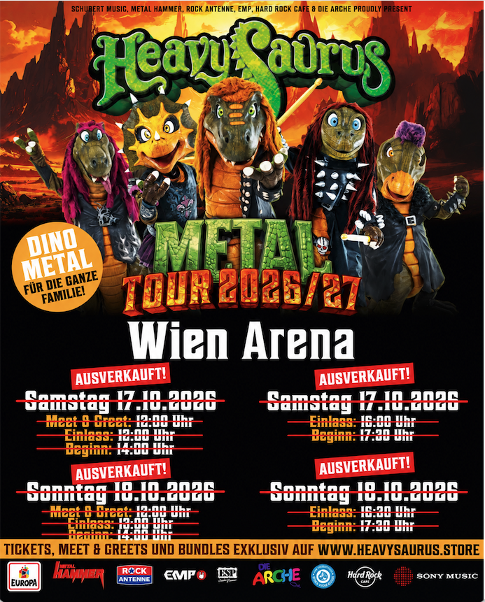 HEAVYSAURUS I SHOW 2 *ZUSATZKONZERT* / AUSVERKAUFT* – METAL Tour 2026