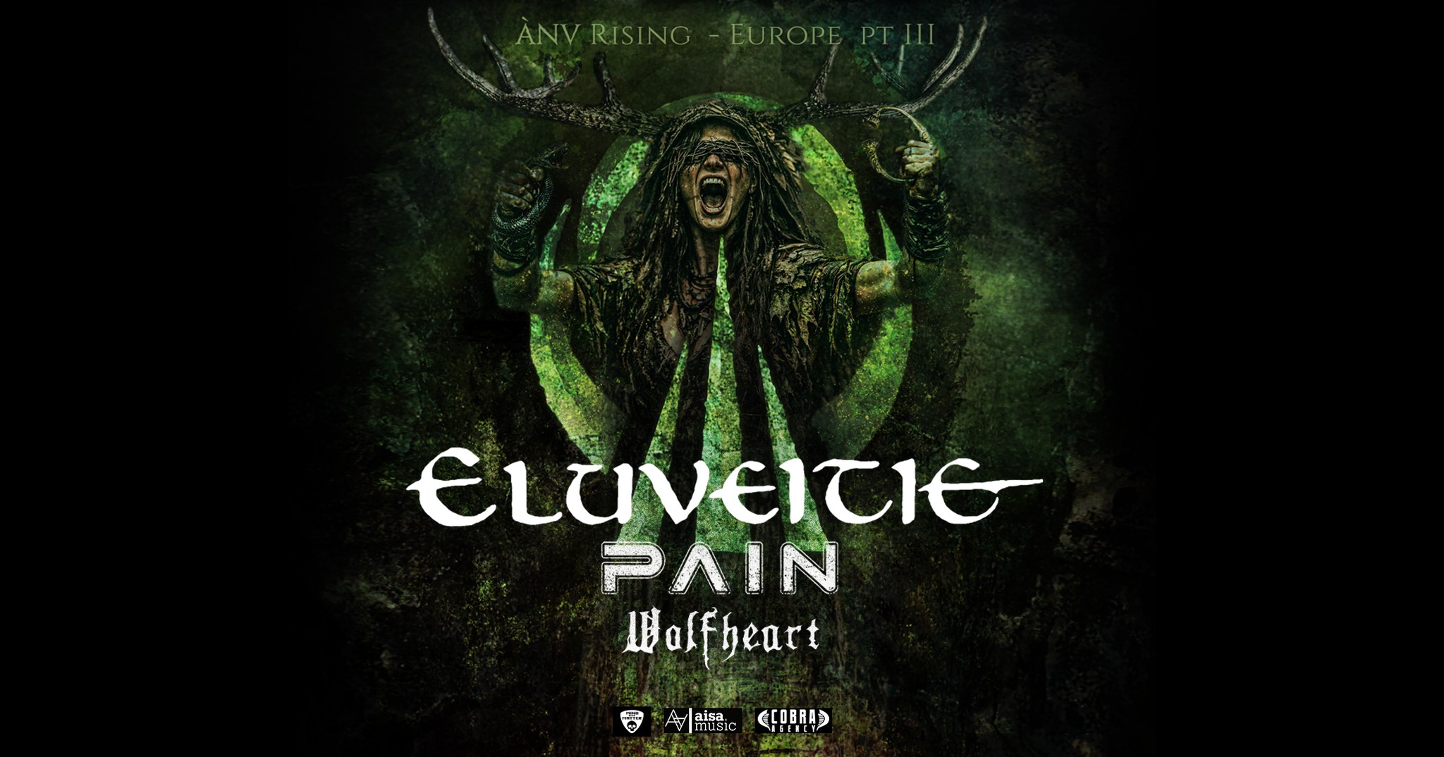 ELUVEITIE (sui) + PAIN (swe) + WOLFHEART (fin)